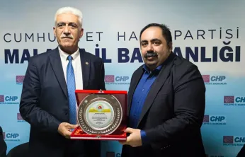 Ziraat Odalarından CHP İl Başkanı Yıldız'a Teşekkür Plaketi