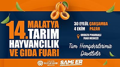 14. Malatya Tarım Fuarı İçin Geri Sayım Başladı
