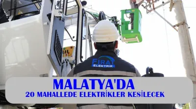20 Mahallede Elektrikler Kesilecek