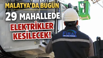 29 Mahallede Elektrikler Kesilecek