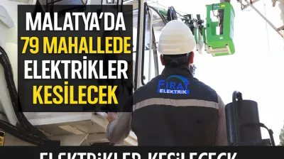 79 Mahallede Elektrikler Kesilecek