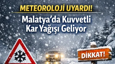Malatya İçin Kar Alarmı! Yüksek Kesimlerde Yoğun Kar Bekleniyor