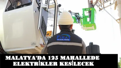 125 Mahallede Elektrikler Kesilecek