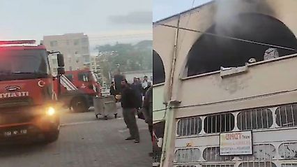 Malatya'da iş yeri alev aldı, yangın kontrol altına alındı