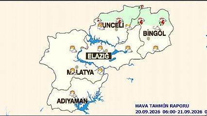Malatya'da Parçalı Bulutlu Hava Bekleniyor: Sıcaklık 29 Dereceye Çıkacak