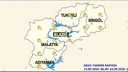 Malatya'da Sıcaklıklar Mevsim Normallerinin Üzerine Çıkacak
