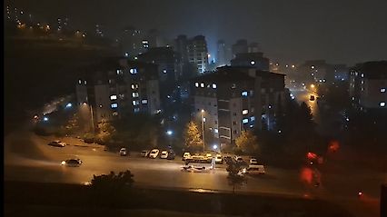 Malatya'da Şimşekler Geceyi Aydınlattı