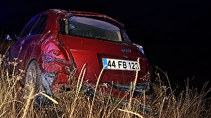 Malatya Kuzey Çevre Yolu'nda Korkutan Kaza: 2 Kişi Ağır Yaralandı