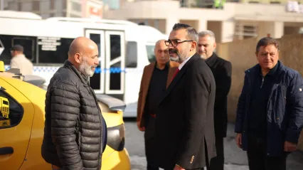 Talip Şahin'den Taksi Esnafı ve Galericiler Sitesine Ziyaret