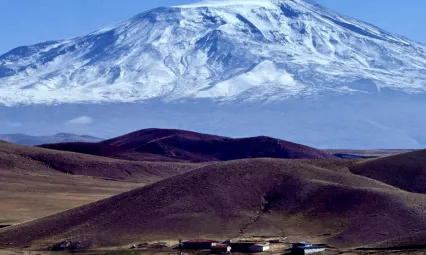 Ağrı Dağı beyaza büründü