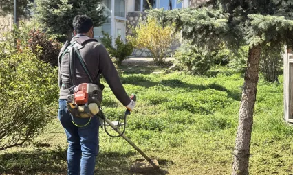 Arapgir Belediyesi'nden Kütüphane Bahçesine Bahar Dokunuşu