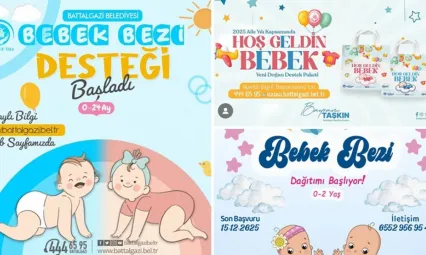 Battalgazi'de Binlerce Aileye Bebek Bezi, Mama ve Yenidoğan Seti Desteği