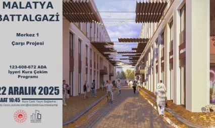 Battalgazi'de İş Yeri ve Konutlar İçin Kura Çekimi Yapılacak