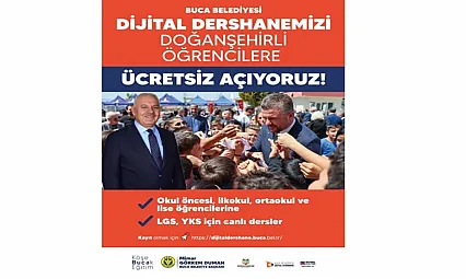 Buca'dan Doğanşehir'e Eğitim Desteği: Öğrencilere Ücretsiz Dijital Dershane