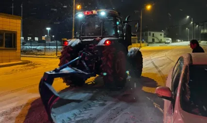 Doğanşehir Belediyesi'nden Karla Mücadelede Yoğun Mesai