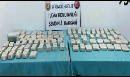 Hudut Birliklerinden Uyuşturucuya Geçit Yok: 102 Kilo Uyuşturucu Madde Ele Geçirildi