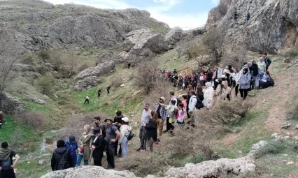 Turizm Haftası'nda Ölbe Vadisi'nde Doğa Yürüyüşü Düzenlendi