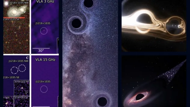 1,2 Milyar Işık Yılı Uzakta Galaksi Üçlüsü Birleşiyor