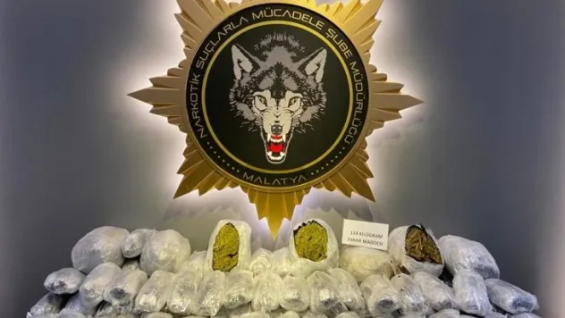 114 Kilo Esrar Ele Geçirildi