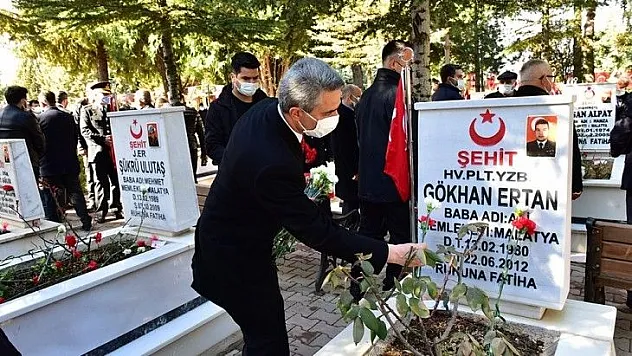 18 Mart Şehitleri Anma Günü Dolayısıyla Şehitlikte Tören Düzenlendi