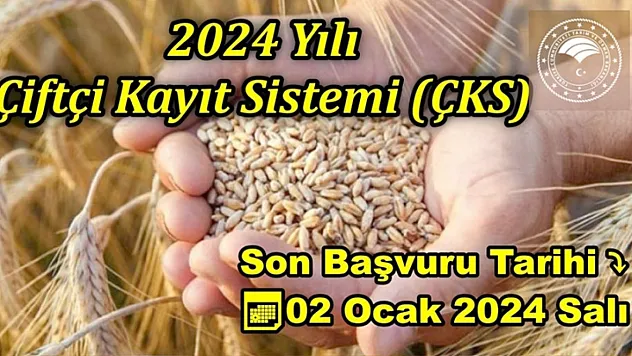 2024 Yılı Çiftçi Kayıt Sistemi (Çks) Başvuruları