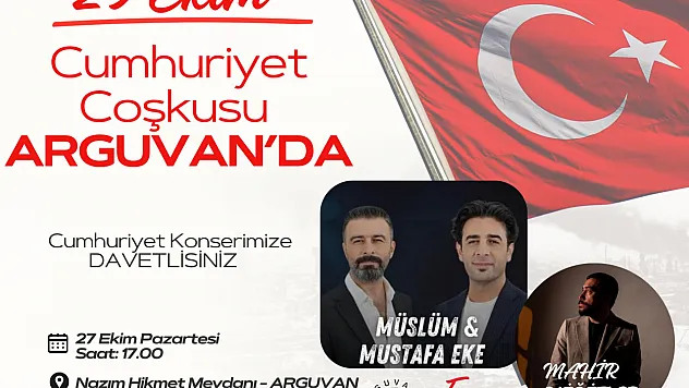 29 Ekim Cumhuriyet Coşkusu Arguvan'da Yaşanacak