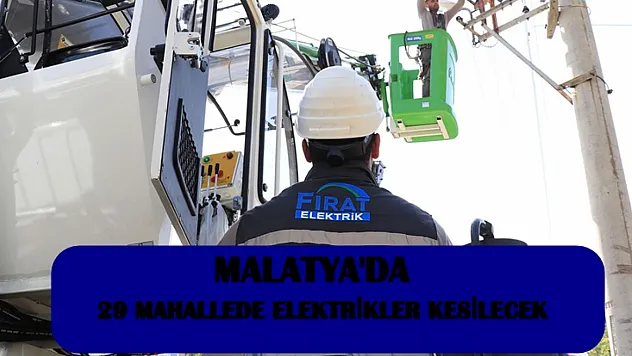 29 Mahallede Bugün Elektrikler Kesilecek