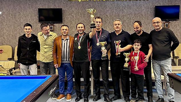 3 Bant Bilardo İl Şampiyonası'na Yoğun Katılım