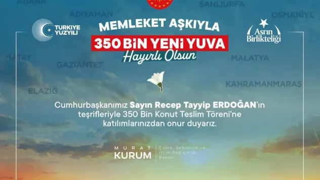 350 Bininci Deprem Konutu 15 Kasım'da Adıyaman'da Teslim Edilecek