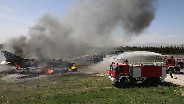7'nci Ana Jet Üs'ten Kritik Acil Durum Tatbikatı