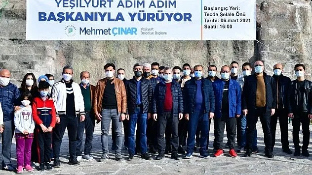 Adım Adım Sağlık İçin Yeşilyurt Başkanıyla Yürüyor