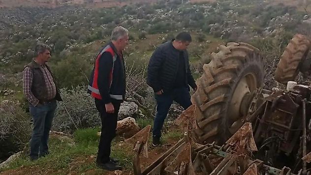 Adıyaman'da Bahçe Sürümü Sırasında Feci Kaza