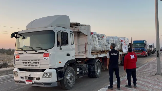 AFAD'dan Gazze'ye 20 tır yardım gönderildi