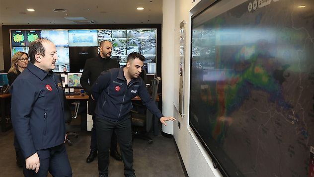 AFAD sarı kodlu uyarı verilen illeri anlık takip ediyor