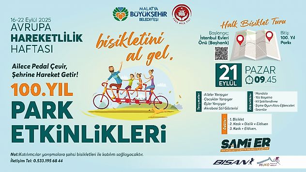 Aileler 100. Yıl Parkı'nda Spor ve Eğlenceyle Buluşacak