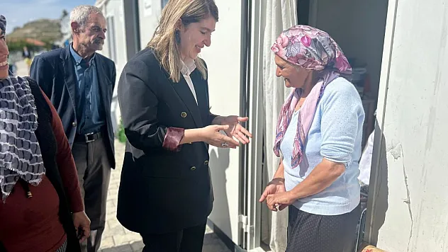 AK Parti Milletvekili Ölmeztoprak'tan konteyner kent ziyareti