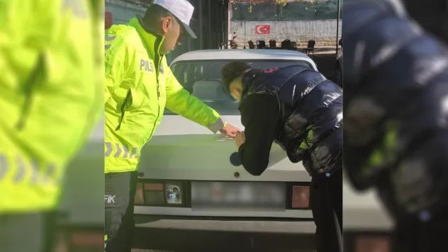 Aracında 'cinayet mamo' yazısı bulunan sürücü cezalandırıldı