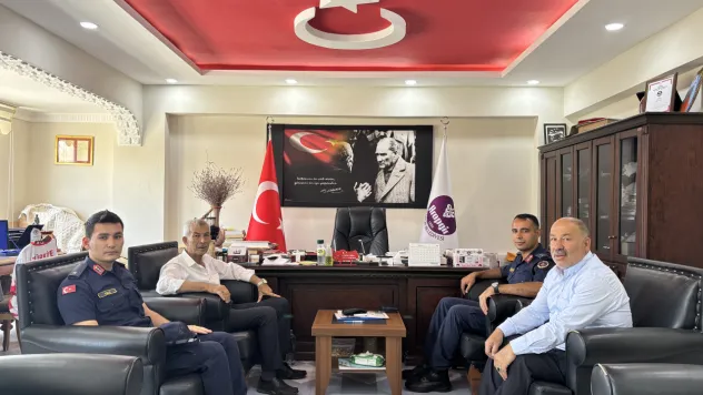 Başkan Cömertoğlu'ndan İlçe Jandarma Komutanı Mehmet Emin Onbüyük'e Teşekkür