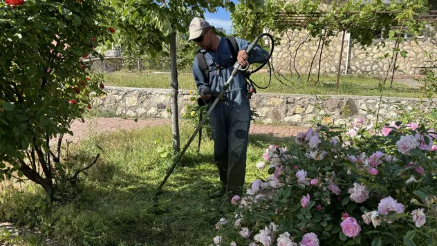 Arapgir'de çim biçme ve temizlik çalışmaları
