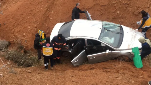 Arguvan Yamaç Mahallesinde Trafik Kazası