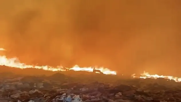 Ayvalı Çöp Depolama Sahasındaki Yangın Kontrol Altına Alındı