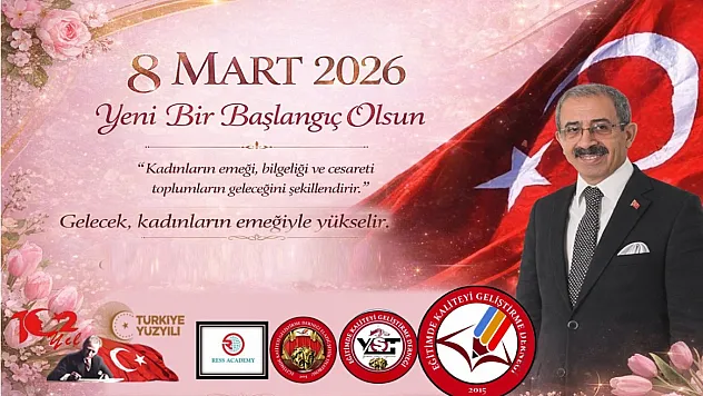 Başkan Akgün'den 8 Mart Dünya Kadınlar Günü Mesajı.