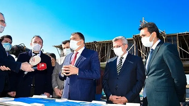 Başkan Gürkan, İnşası Devam Eden Çalışmaları İnceledi