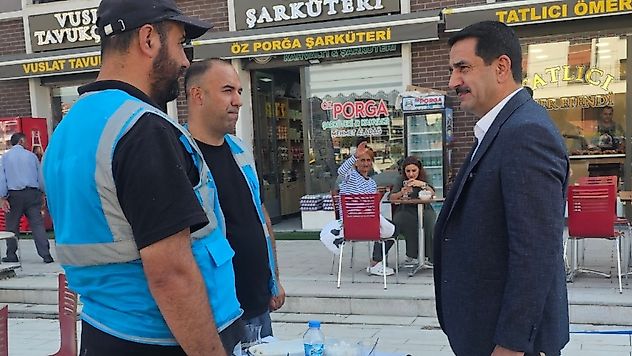Başkan Taşkın'dan Yeni Çarşı Esnafına Ziyaret