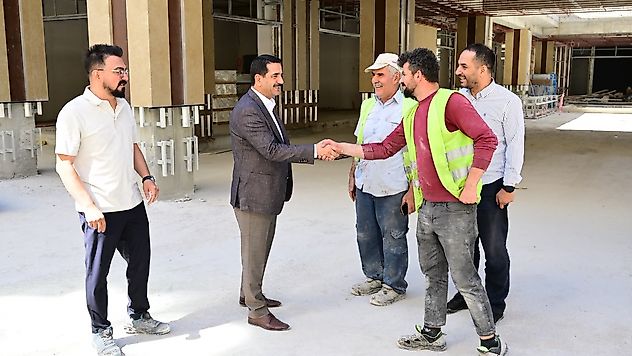 Başkan Taşkın, Eski Hal Binası Alanındaki Projeyi İnceledi