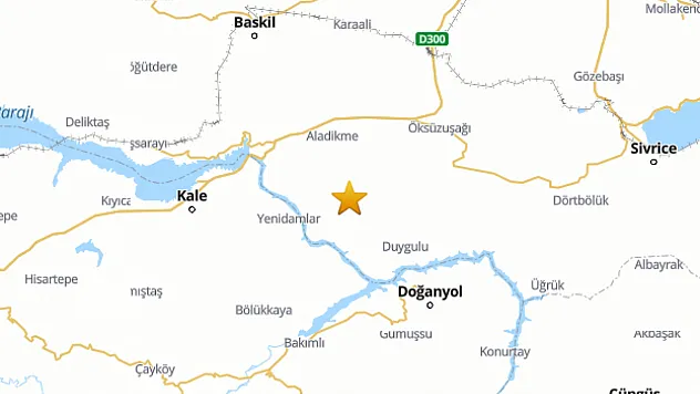 Baskil'de 4.7 Büyüklüğünde Deprem