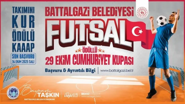 Battalgazi Belediyesi'nden 29 Ekim'e Özel Futsal Turnuvası