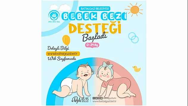 Battalgazi Belediyesi'nden Ailelere Destek: Bebek Bezi Yardımı Başladı