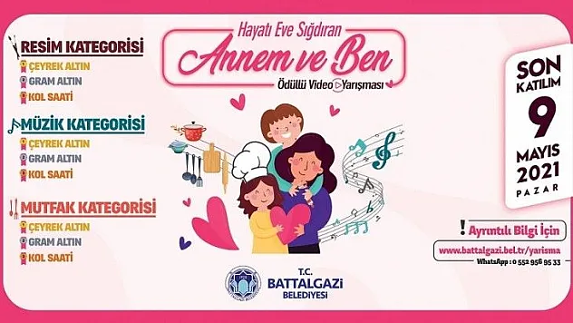 Battalgazi Belediyesi'nden Anneler Günü'ne Özel Videolu Yarışma