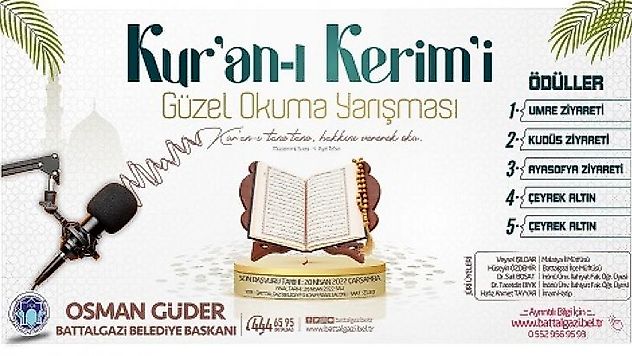 Battalgazi Belediyesi'nden Umre Ödüllü Kur'an-I Kerim Okuma Yarışması